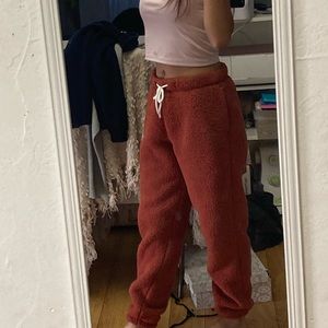 gilly hicks ginger Sherpa sweatpants